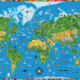 Moll World Map Blotting Pad